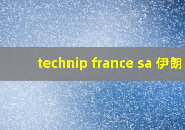 technip france sa 伊朗